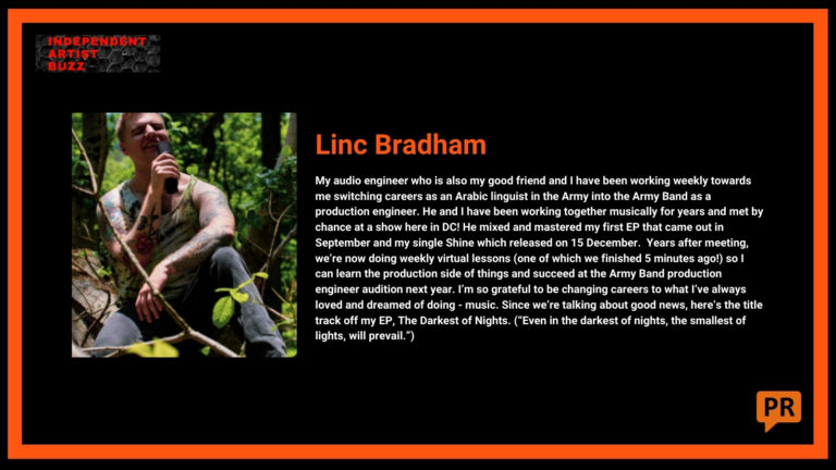 Linc Bradham Independent Artist Buzz Spotify Playlist