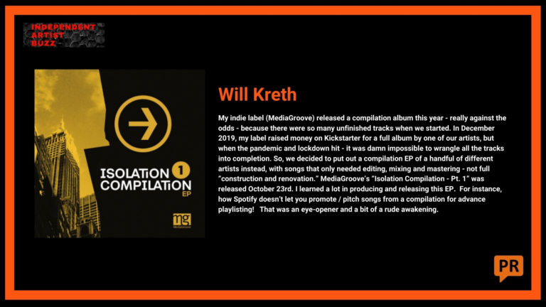 Will Kreth Independent Artist Buzz Spotify Playlist