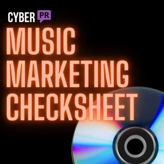 Music Marketing Checksheet Cyber PR