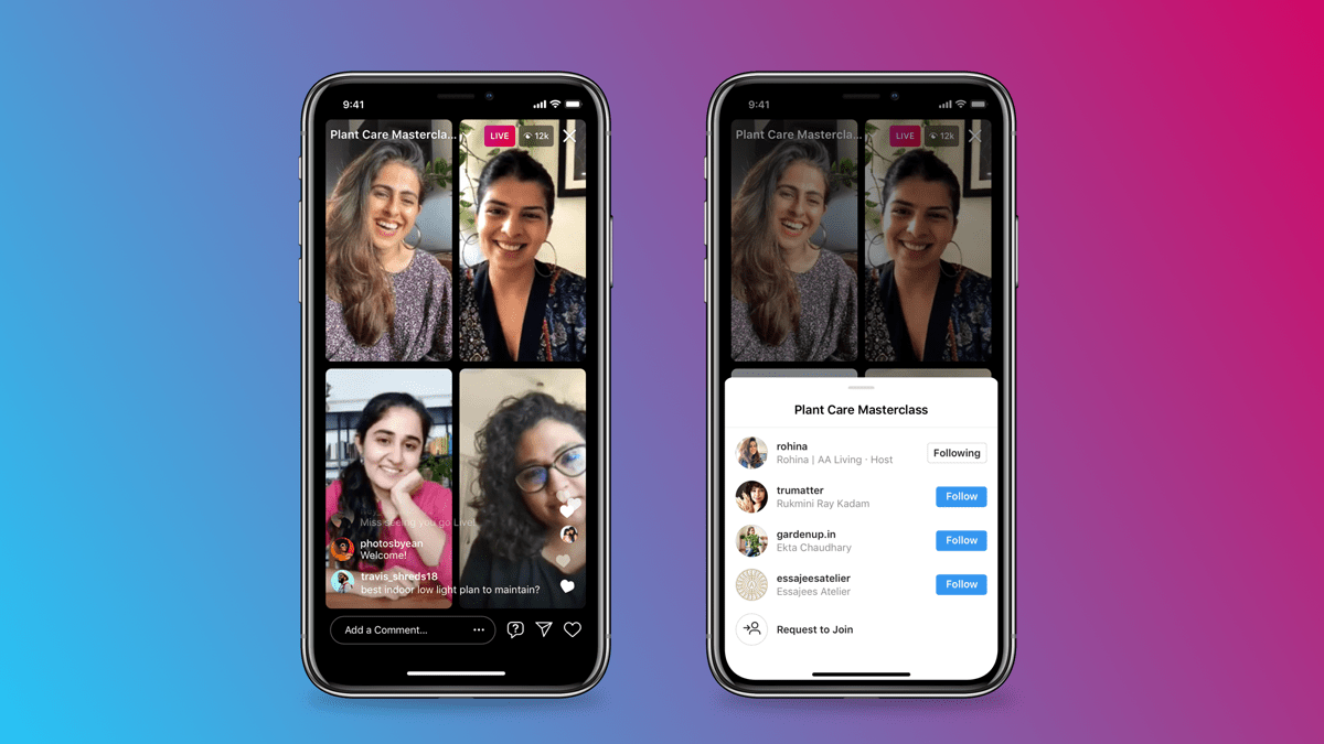 Instagram Live Is Now Bigger And Better with Live Rooms