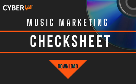 music marketing checksheet freebie