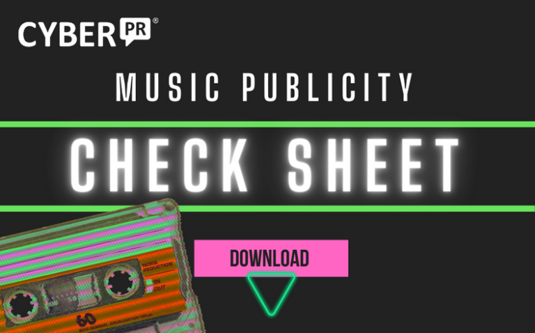 MUSIC PUBLICITY CHECK SHEET free DOWNLOAD