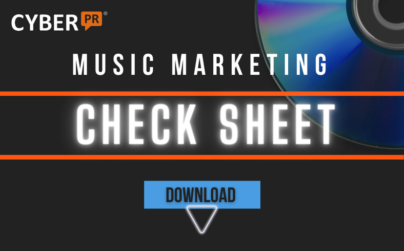 Free Music Marketing Check sheet 2024 Download Freebie